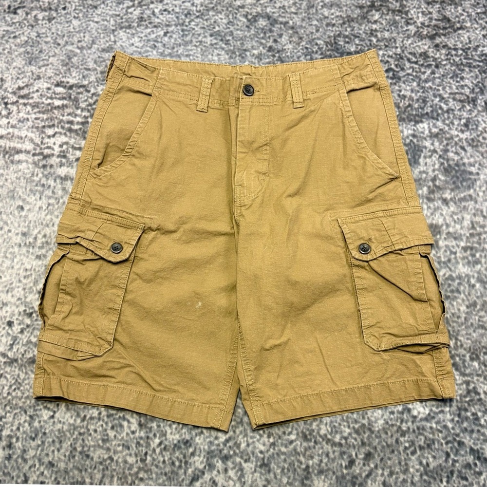St. John's Bay Cargo Shorts Mens 32 Tan Utility‎ Outdoor Hiking Skater Y2K